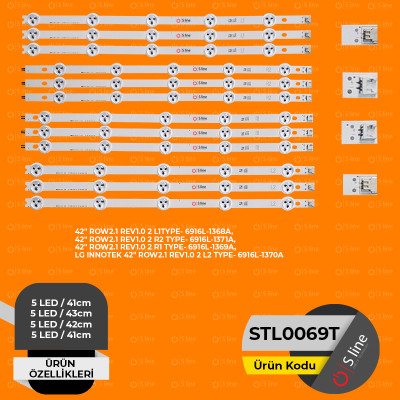42" ROW2.1 REV1.0 2 L1 L2 R1 R2 TYPE- 6916L-1368A 42" ROW2.1 REV1.0 2 L1 L2 R1 R2 TYPE- 6916L-1368A